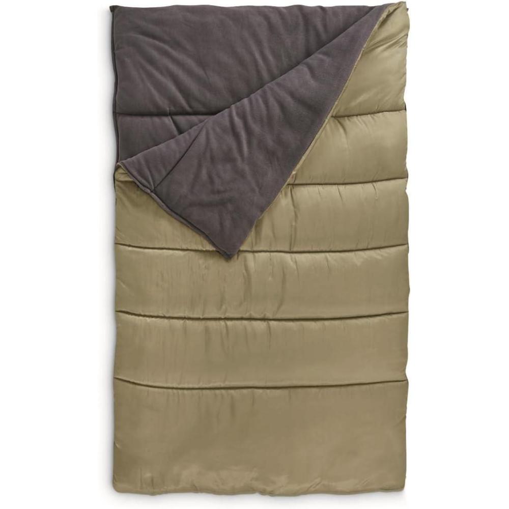 image:imageGuide Gear Canvas Hunter 20Degree Double Sleeping Bag for Adults and Kids 2Person Warm Winter Cold Weather Lightweight Portable for Camping Backpacking Hiking Outdoors