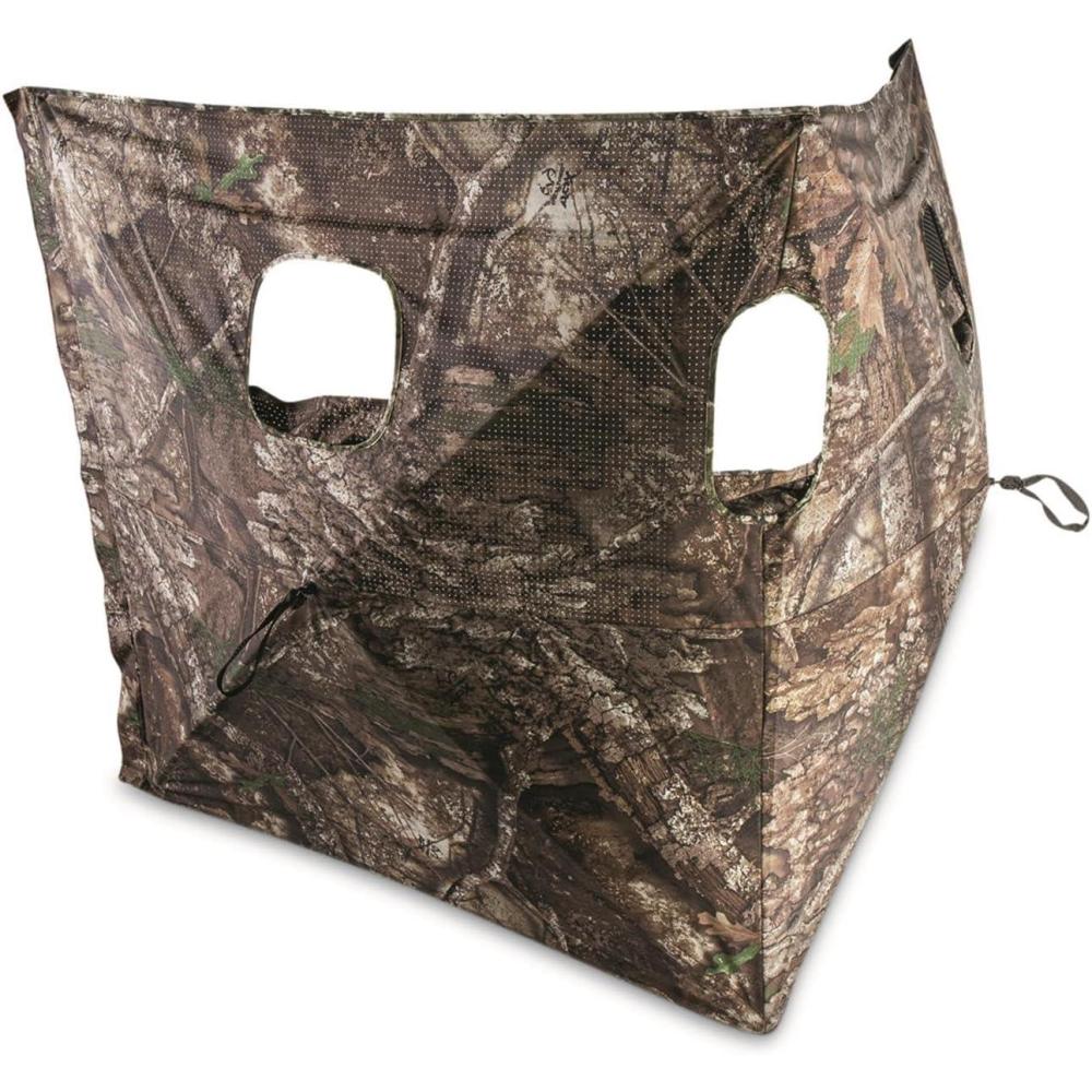 image:imageGuide Gear Dual Hub Turkey Hunting Ground Blind 12 Person Tent Duck Deer Hunting Gear Equipment Accessories 36x 36 RT APX