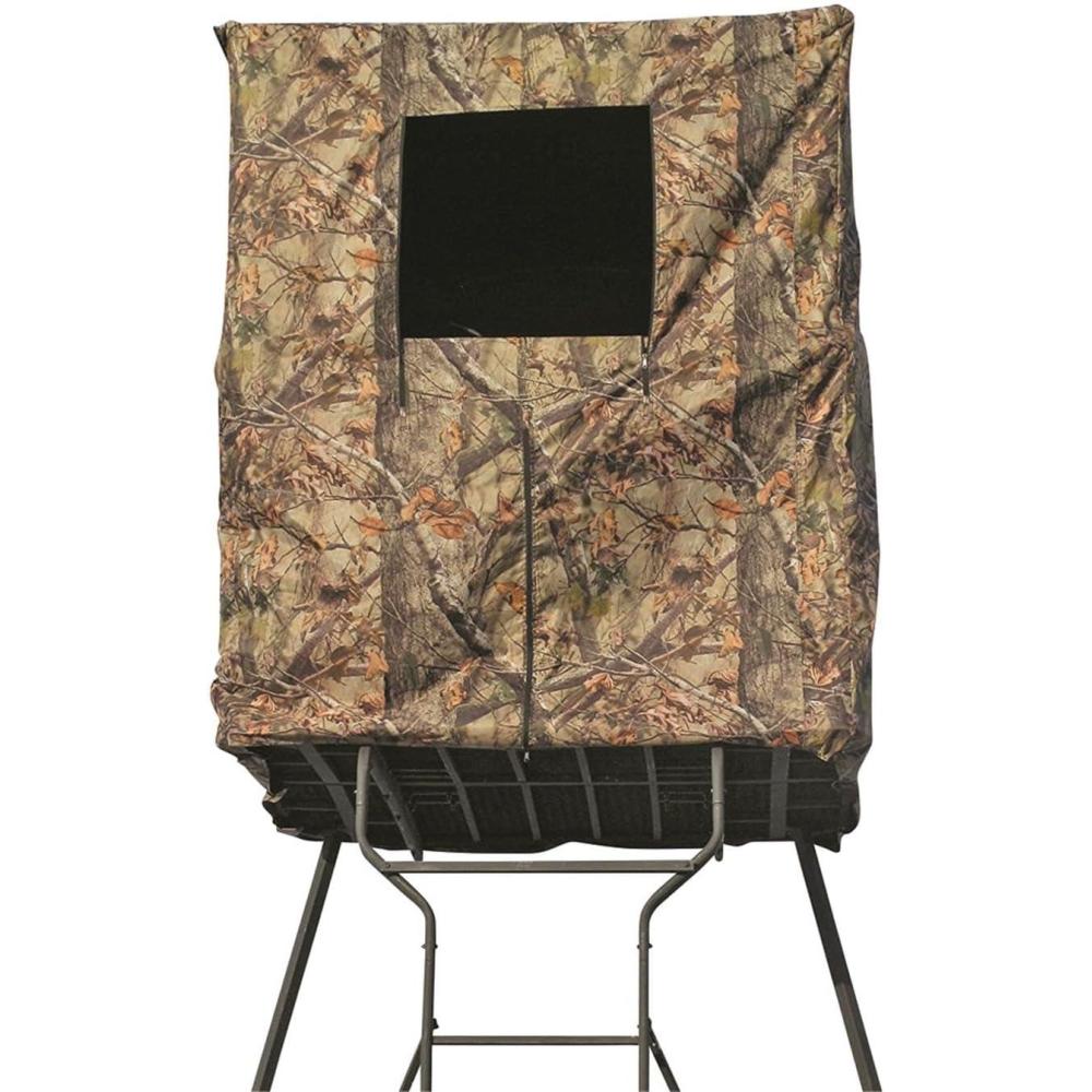 image:imageGuide Gear Elevated Deer Hunting Blind Camo Tent for Tower Stand 2 Person Universal