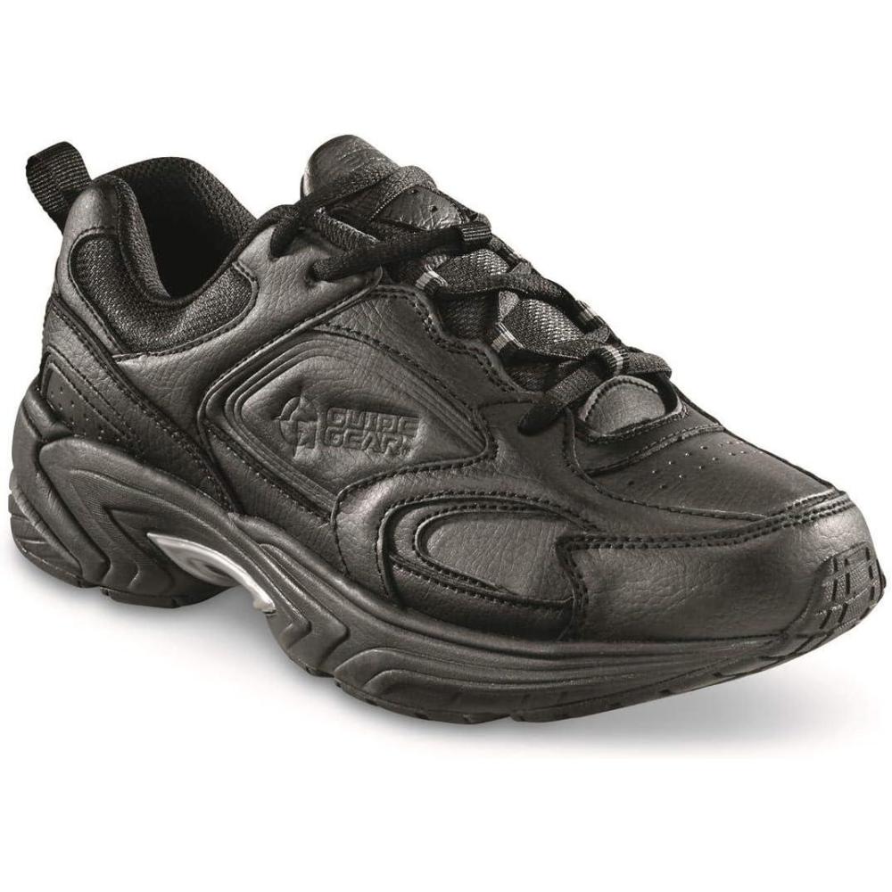 image:imageGuide Gear Lace Up Walking Shoes for Men Comfortable Shoes for Work Casual WorkingBlackCharcoal