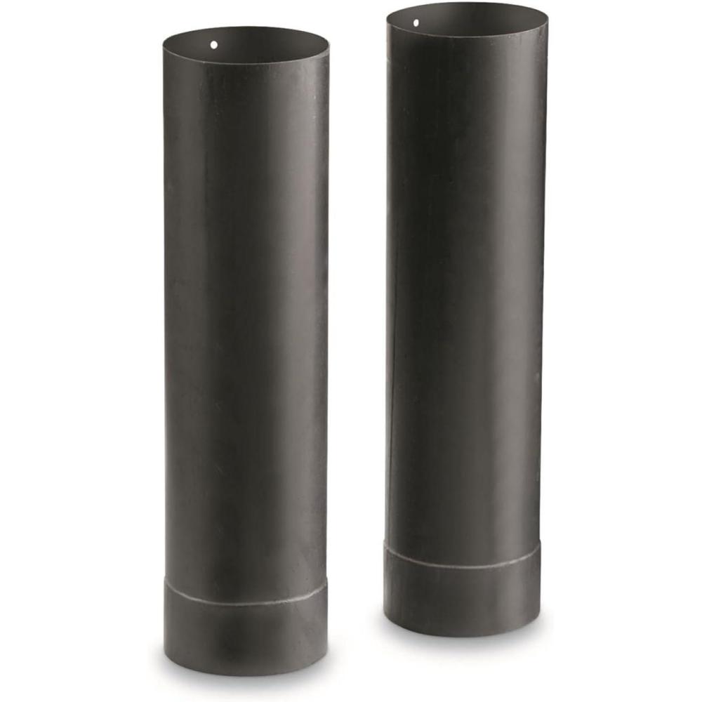 image:imageGuide Gear Large Outdoor Wood Stove Pipe Extension Accessories 2Piece Accessory Set