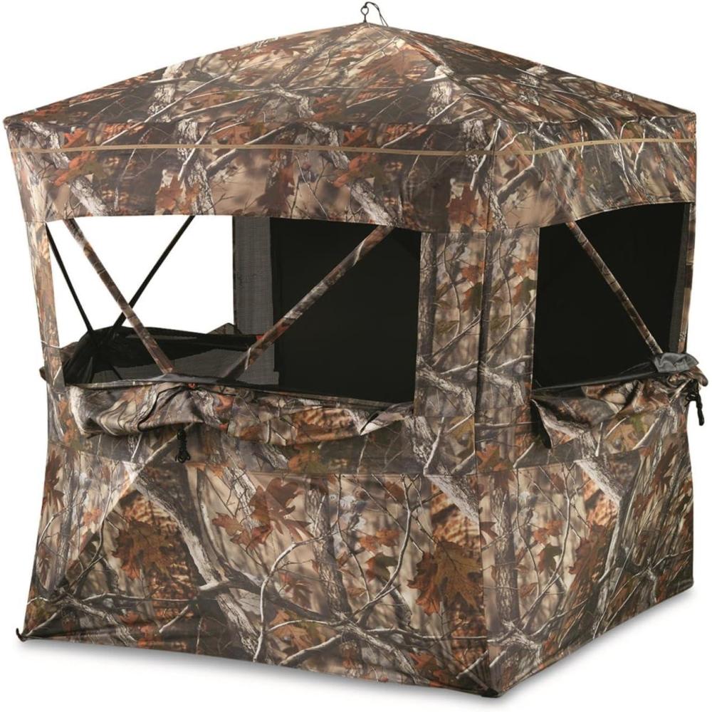 image:imageGuide Gear Lightweight Hub Blind Lightweight Portable Hunting Deer and Turkey SeasonJX Camo