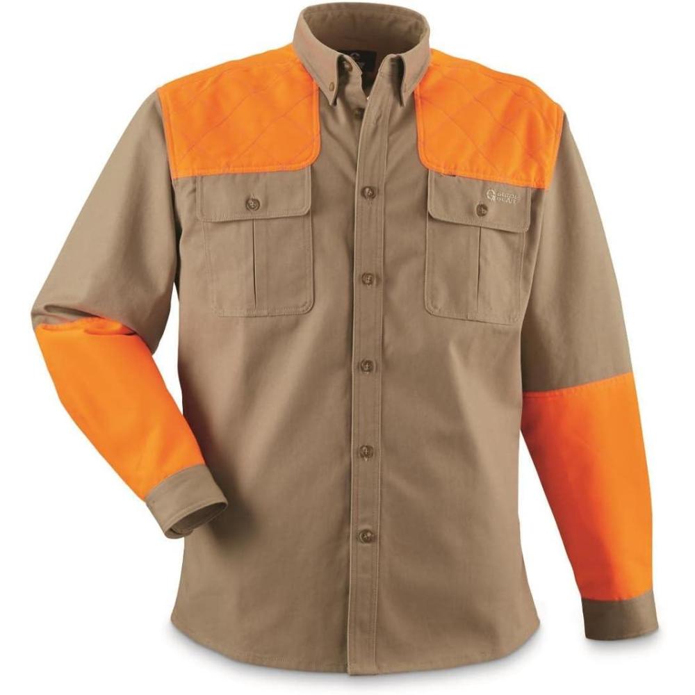image:imageGuide Gear Mens Long Sleeve Shirt Tactical Shirt and Hunting GearDesertBlaze