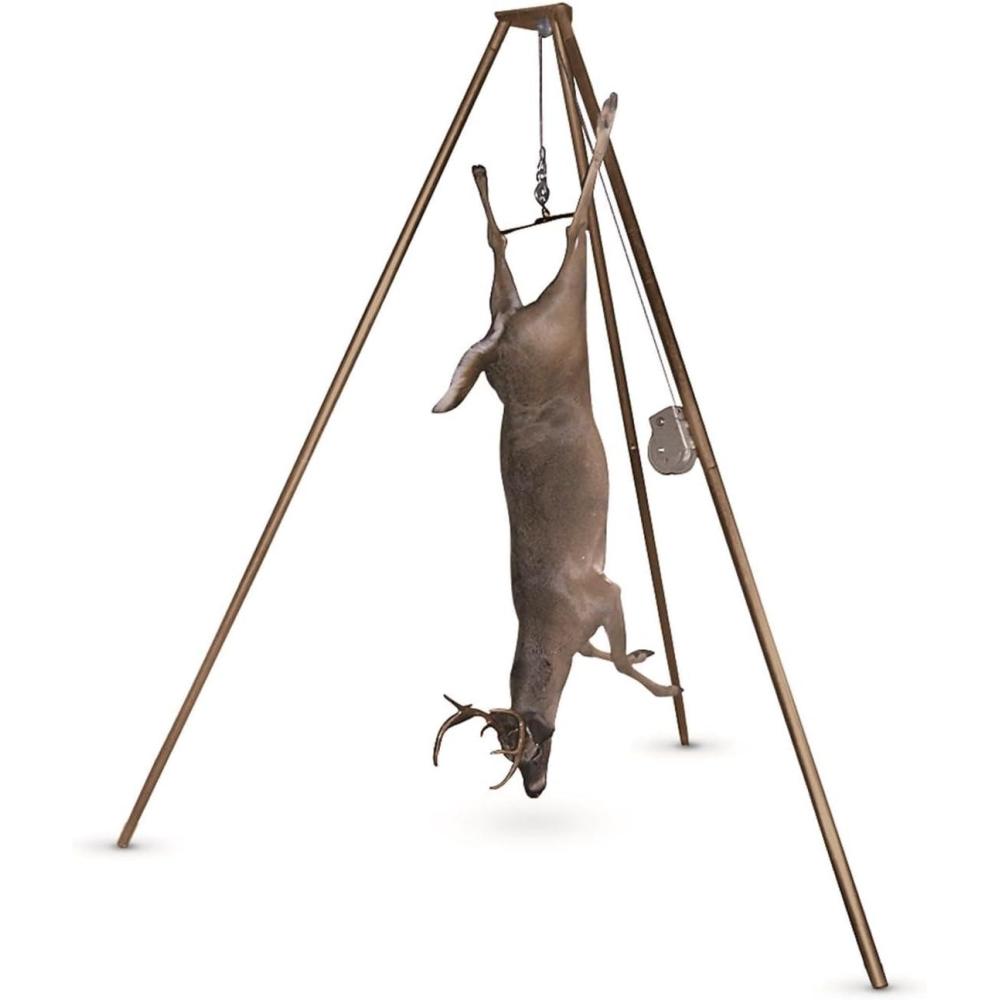 image:imageGuide Gear Tripod Portable Game Hanger Deer Hoist Lift System for Hunting Hide Skinning Field Dressing