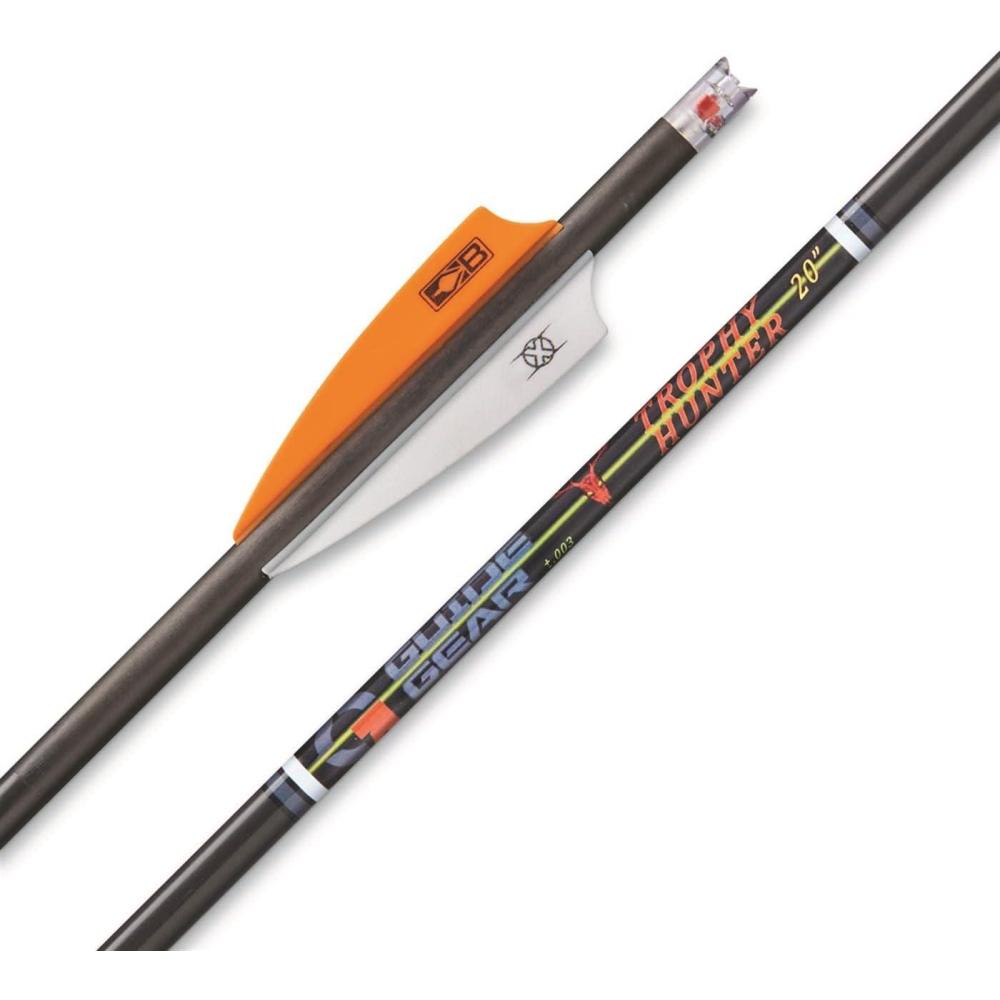 image:imageGuide Gear Trophy Hunter Pro Carbon Crossbow Bolts 20 inch Lighted Nocks Hunting Archery Arrows by Victory Archery 3 Pack