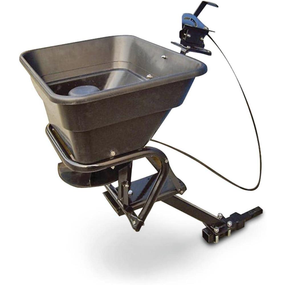 image:imageGuide Gear UTVATV Receiver Mount Broadcast Spreader Seeder 80 Pound Capacity Lawn and Garden Seed Spreaders 12Volt with Rain Cover