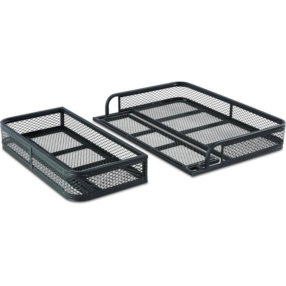 image:imageGuide Gear Universal ATV Front and Rear Cargo Basket Set Luggage Carrier Racks HeavyDuty Steel Mesh 2 Piece