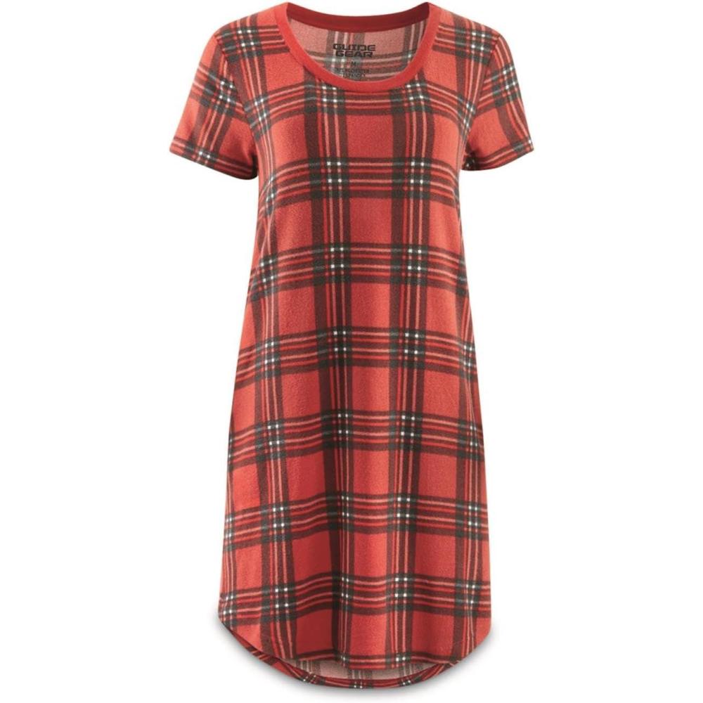 image:imageGuide Gear Womens Pajama Sleep Shirt Gifts for Women Womens Sleepwear Night Dress Womens PJs Night GownRed Plaid