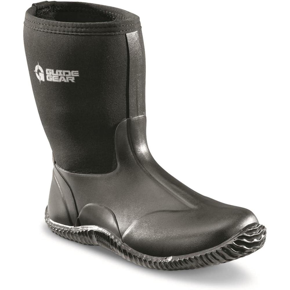 image:imageGuide Gear Womens Waterproof Rubber Boots Mid Bogger Rainboots Garden Mud Farm Fishing ShoesBlack