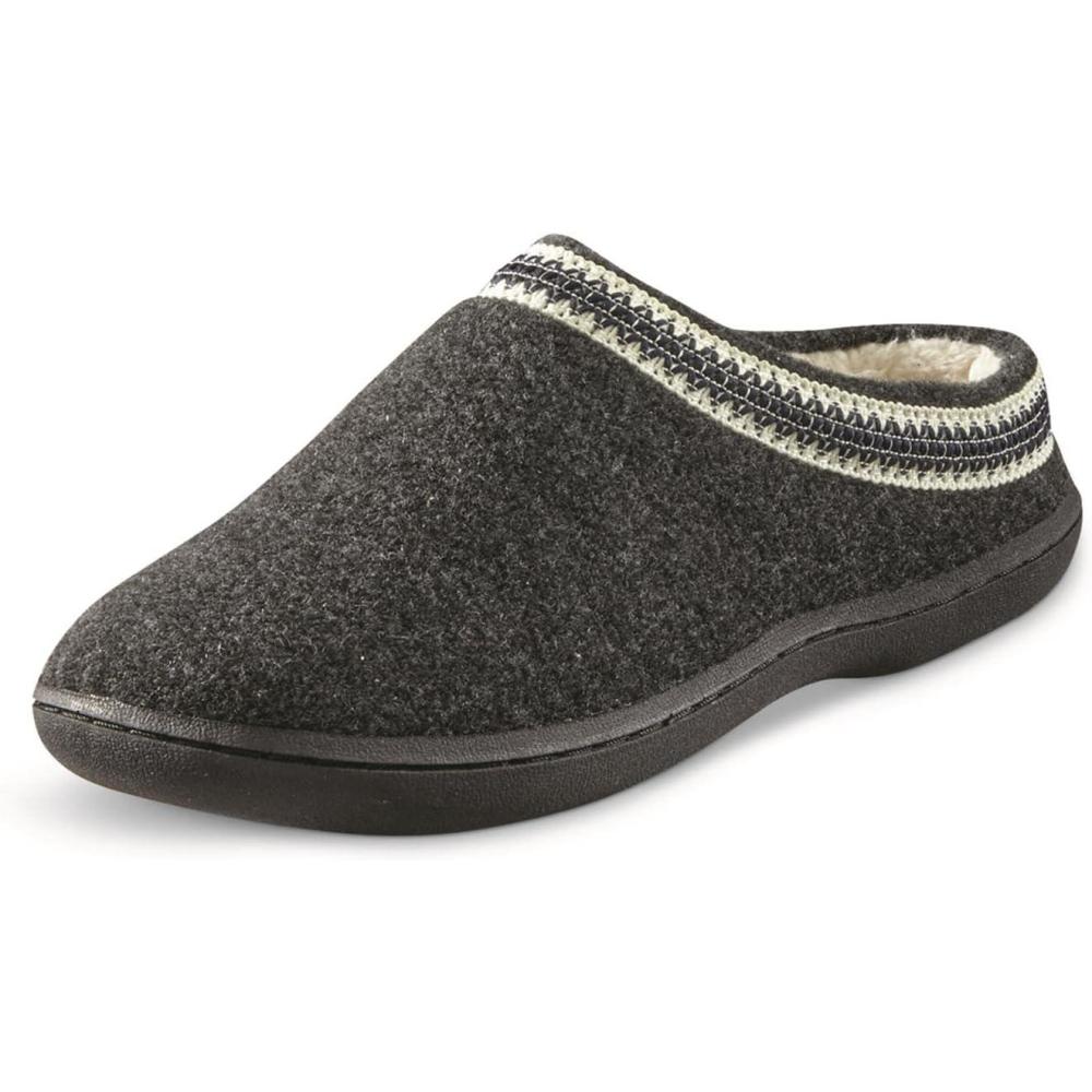 image:imageGuide Gear Womens Wool Clog House Slippers Indoor and Outdoor Ladies Bedroom SlippersCharcoal