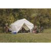 Guide Gear 10×12′ Canvas Wall Tent and Frame for Hunting, Outdoor Camping, 4 Season All Weather Tents with Stove Jack Opening