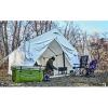 Guide Gear 10×12′ Canvas Wall Tent for Hunting, Outdoor Camping, Waterproof 4 Season Tents (Frame Not Included)