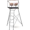 Guide Gear 12′ Hunting Climbing Tree Stand Tower with Ladder, 2 Person Treestand, Hunting Gear, Equipment, and Accessories