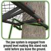 Guide Gear 15’ Double Shot Two-Person Ladder Tree Stand with Grip Jaw System; Portable, Hunting Deer Season