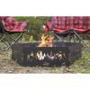 Guide Gear 36-Inch Folding Portable Campfire Fire Pit Ring Heavy-Duty Steel Wood-Burning Firepit Liner for Outdoor Camping Bonfires Outside