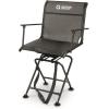 Guide Gear Big Boy Hunting Blind Chair with Armrests, Portable Folding Seat for Shooting, Comfortable Spin Swivel, 500-lb. Capacity