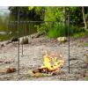 Guide Gear Campfire Cooking Equipment Set; Heavy-Duty Iron Side Posts, Hooks, Lid Lifter, Utensil Holder and Poker