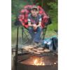 Guide Gear Campfire Grill Swivel Over Open Fire or Fire Pit, Height Adjustable w/Canvas Carry Bag