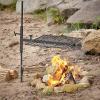 Guide Gear Campfire Grill Swivel Over Open Fire or Fire Pit, Height Adjustable w/Canvas Carry Bag