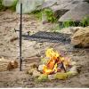 Guide Gear Campfire Grill Swivel Over Open Fire or Fire Pit, Height Adjustable w/Canvas Carry Bag