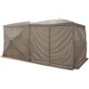 Guide Gear Double Room Pop Up Outdoor Screen House Screened Canopy Tent for Backyard, Camping, Deck, with Wind Panels and Zip Windows and Door, 190″ x 95″ Brown