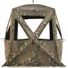 Guide Gear Flare XL Tall Hunting Ground Blind, See-Through, 360 View, 2-3 Person Pop-up Tent, Turkey, Duck, Deer Hunting Gear Equipment Accessories(Mossy Oak Country Roots)
