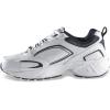 Guide Gear Lace Up Walking Shoes for Men, Comfortable Shoes for Work, Casual Working(White/Navy)
