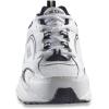 Guide Gear Lace Up Walking Shoes for Men, Comfortable Shoes for Work, Casual Working(White/Navy)
