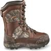 Guide Gear Leather Hunting Boots for Men Monolithic Extreme Waterproof Insulated, 2,400-gram Thinsulate Ultra(Mossy Oak Country Dna)
