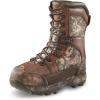 Guide Gear Leather Hunting Boots for Men Monolithic Extreme Waterproof Insulated, 2,400-gram Thinsulate Ultra(Mossy Oak Country Dna)