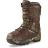 Guide Gear Leather Hunting Boots for Men Monolithic Extreme Waterproof Insulated, 2,400-gram Thinsulate Ultra(Realtree Apx)