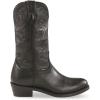 Guide Gear Men’s 12” Western 2.0 Waterproof Boots; Cowboy Rodeo Work Boots Leather Waterproof Footwear(Black)