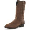 Guide Gear Men’s 12” Western 2.0 Waterproof Boots; Cowboy Rodeo Work Boots Leather Waterproof Footwear(Distressed Brown)