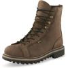 Guide Gear Men’s 2.0 Waterproof Lace-To-Toe Hunting Boots, Leather, Rubber Sole Shoes(Brown)