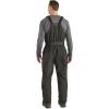 Guide Gear Men’s Barrier Unlined Bibs Fishing Pants, Breathable Waterproof and Heavy Duty(Black/Gray)