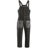 Guide Gear Men’s Barrier Unlined Bibs Fishing Pants, Breathable Waterproof and Heavy Duty(Black/Gray)