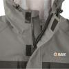 Guide Gear Men’s Barrier Unlined Parka Fishing Jacket, Breathable Waterproof and Heavy Duty(Black/Gray)