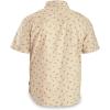 Guide Gear Men’s Crankbait Print Short Sleeve Button Up Shirt; for Casual Fishing(Oatmeal Crank Bait)