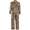 Guide Gear Men’s Dry Waterproof Hunting Coveralls with Hood, Insulated Camo Hunt Overalls(Mossy Oak Country Roots)