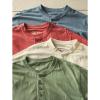 Guide Gear Men’s Henley Short Sleeve Tee Shirt; for Casual Outdoor Activities(Eggshell)