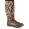 Guide Gear Men’s High Camo Bogger Rubber Boots, Waterproof Rain Hunting Shoes(Realtree Apx)
