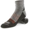 Guide Gear Men’s Merino Wool Blend Midweight Quarter Crew Socks, 3 Pairs(Gray/Orange)