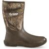 Guide Gear Men’s Mid Camo Bogger Rubber Boots Waterproof Rain Hunting Shoes(Realtree Apx)