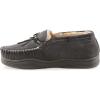 Guide Gear Men’s Moccasin Slippers Suede Chukka, Indoor and Outdoor Bedroom House Slippers(Charcoal)