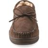 Guide Gear Men’s Moccasin Slippers Suede Chukka, Indoor and Outdoor Bedroom House Slippers(Rootbeer)