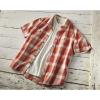 Guide Gear Men’s Plaid Short Sleeve Button Up Shirt; for Casual Outdoor Activities(Indigo)
