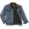 Guide Gear Men’s Quilt-Lined Denim Jacket 2.0; Cotton Button Down Cowboy Jean Coat(Medium Stonewash)
