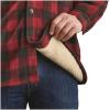 Guide Gear Men’s Sherpa-Lined CPO Shirt Jacket Fleece Long Sleeve Hunting Shirts(Maroon/Black Buffalo Plaid)