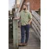 Guide Gear Men’s Solid Short Sleeve Button Up Shirt; for Casual Outdoor Activities(Fern)