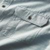 Guide Gear Men’s Solid Short Sleeve Button Up Shirt; for Casual Outdoor Activities(Sky Blue)